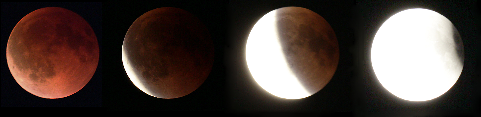 Zatmění Měsíce - výstup ze stínu