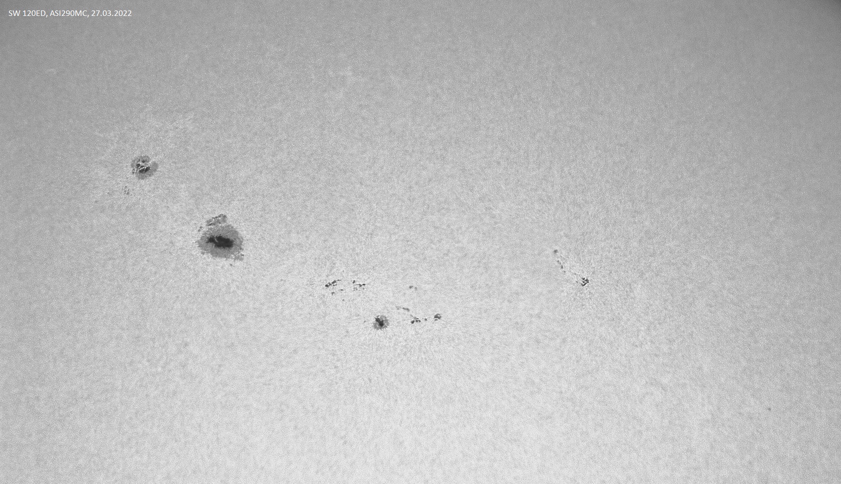 Slnečné škvrny 27.03.2022