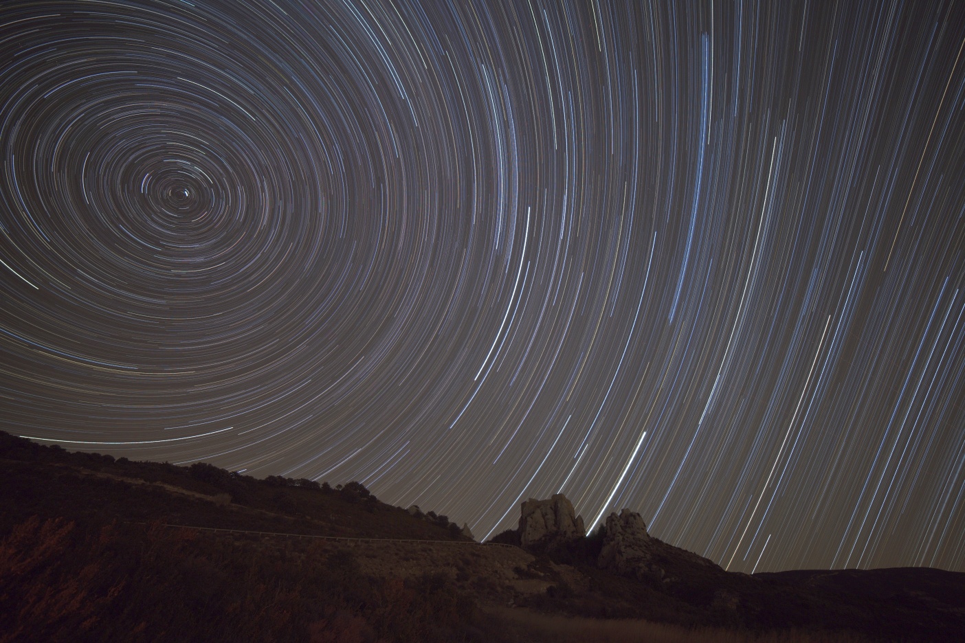 Jupiter vychází nad hradem Loarre