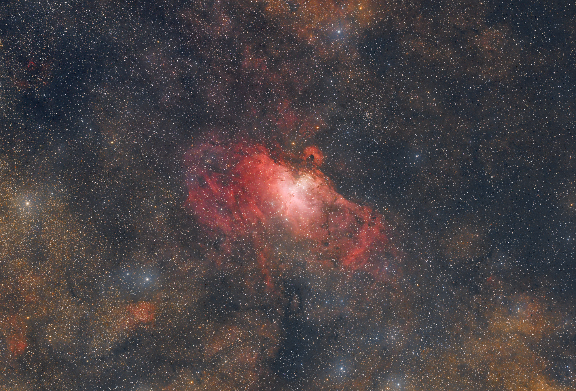 M16 Orlí mlhovina wide field