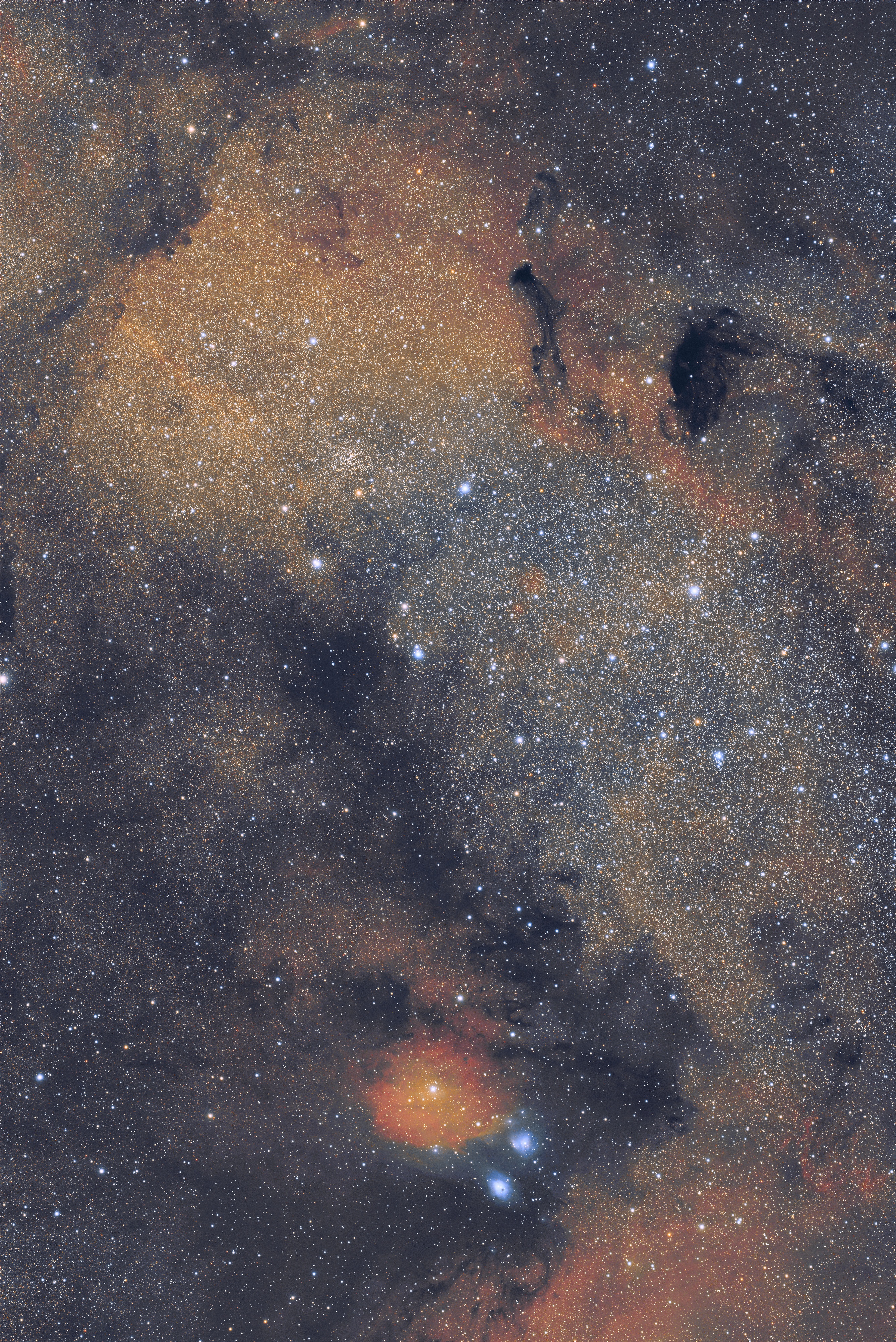 M24, IC4715, IC 1283, B92, B93, NGC6589, NGC6590