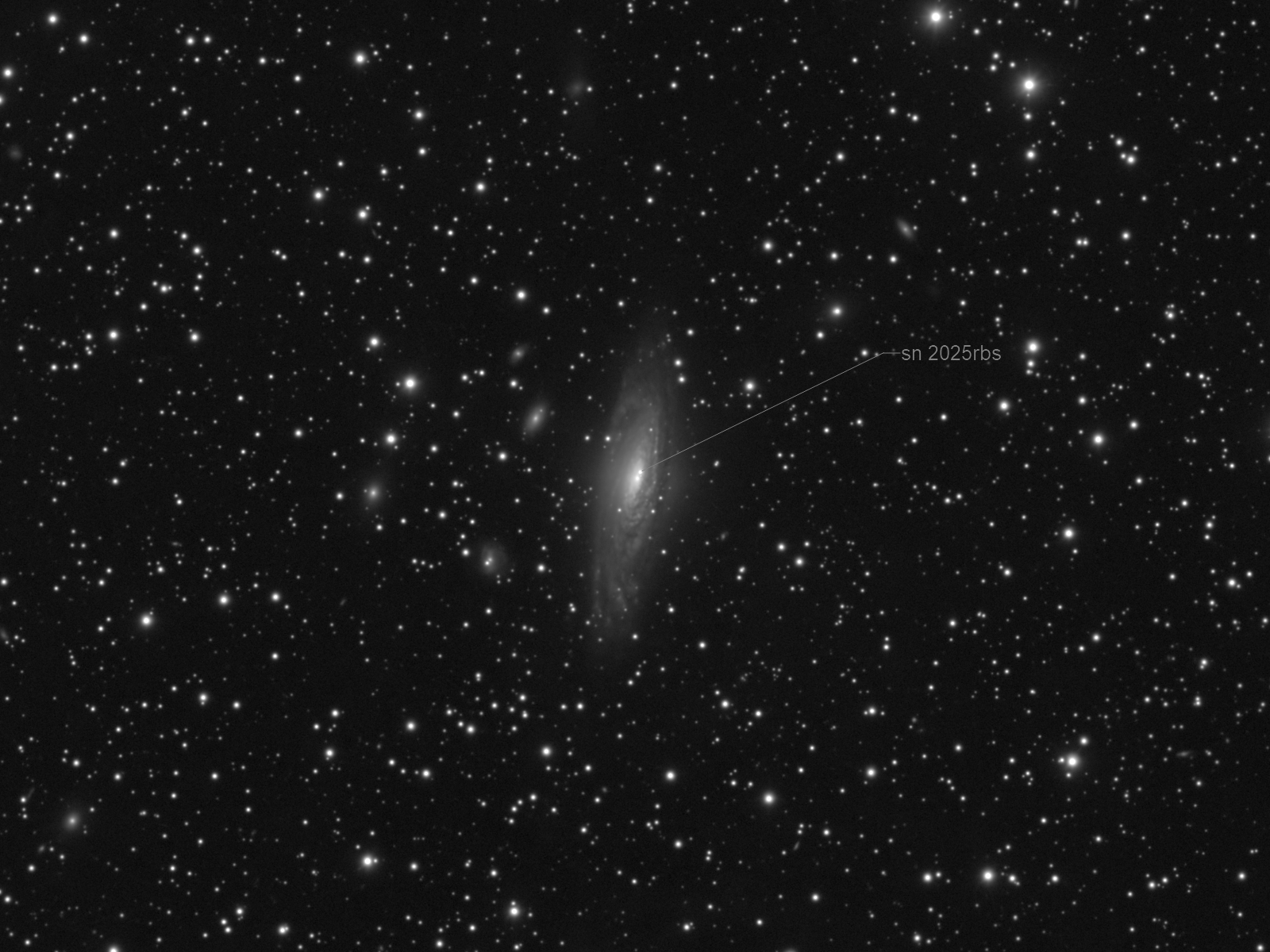 Supernova 2025rbs v galaxii NGC7331