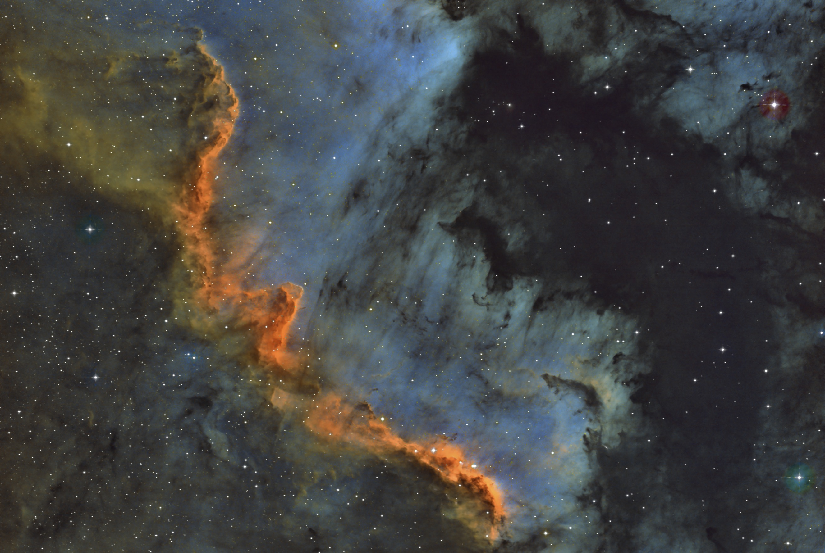 NGC 7000 Mexický záliv 