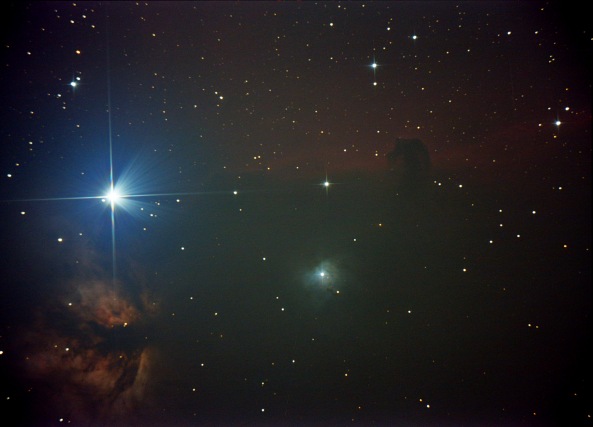 IC 434 koňská hlava a plamének