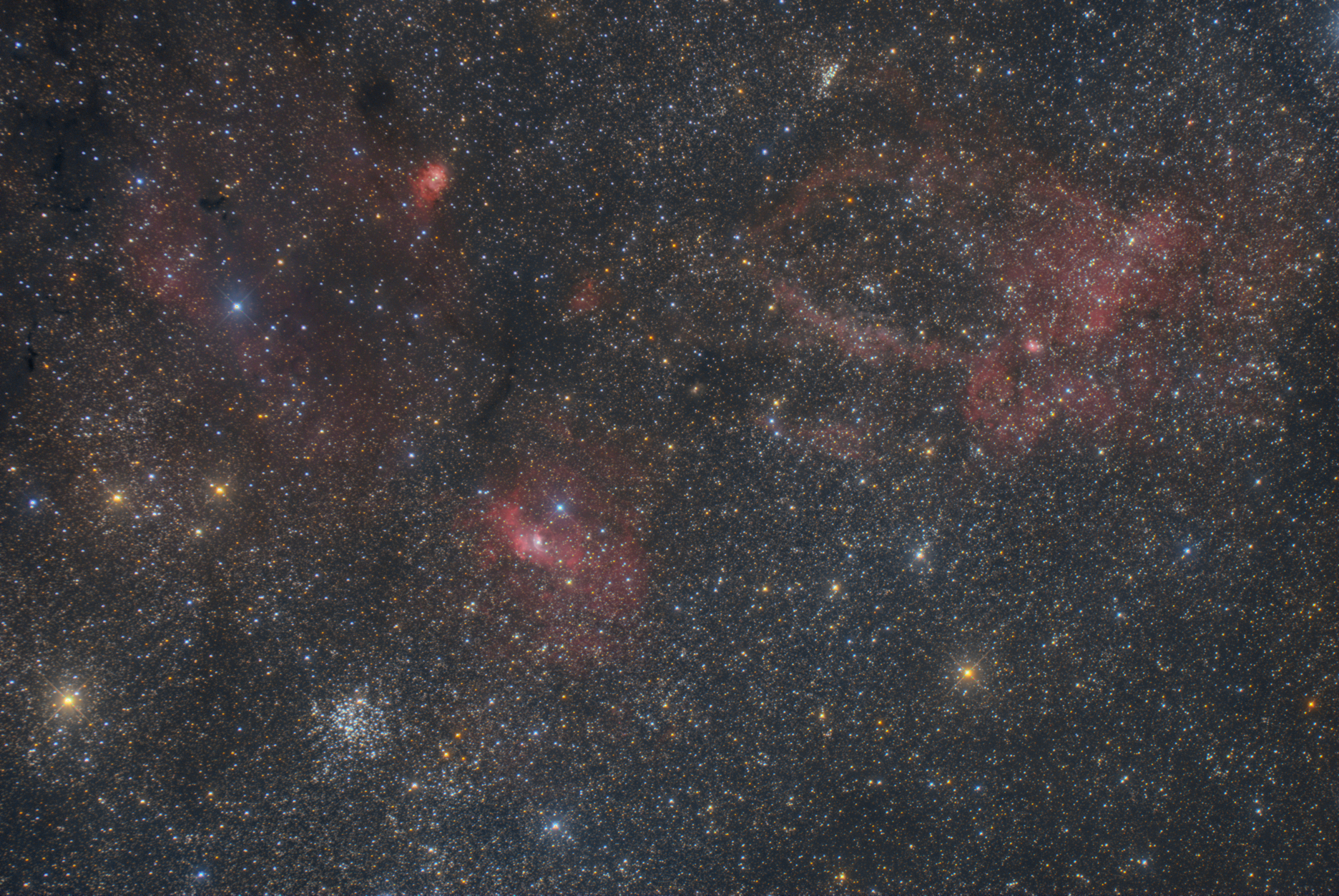 IC1470, NGC7510, NGC7635, NGC7538, M52