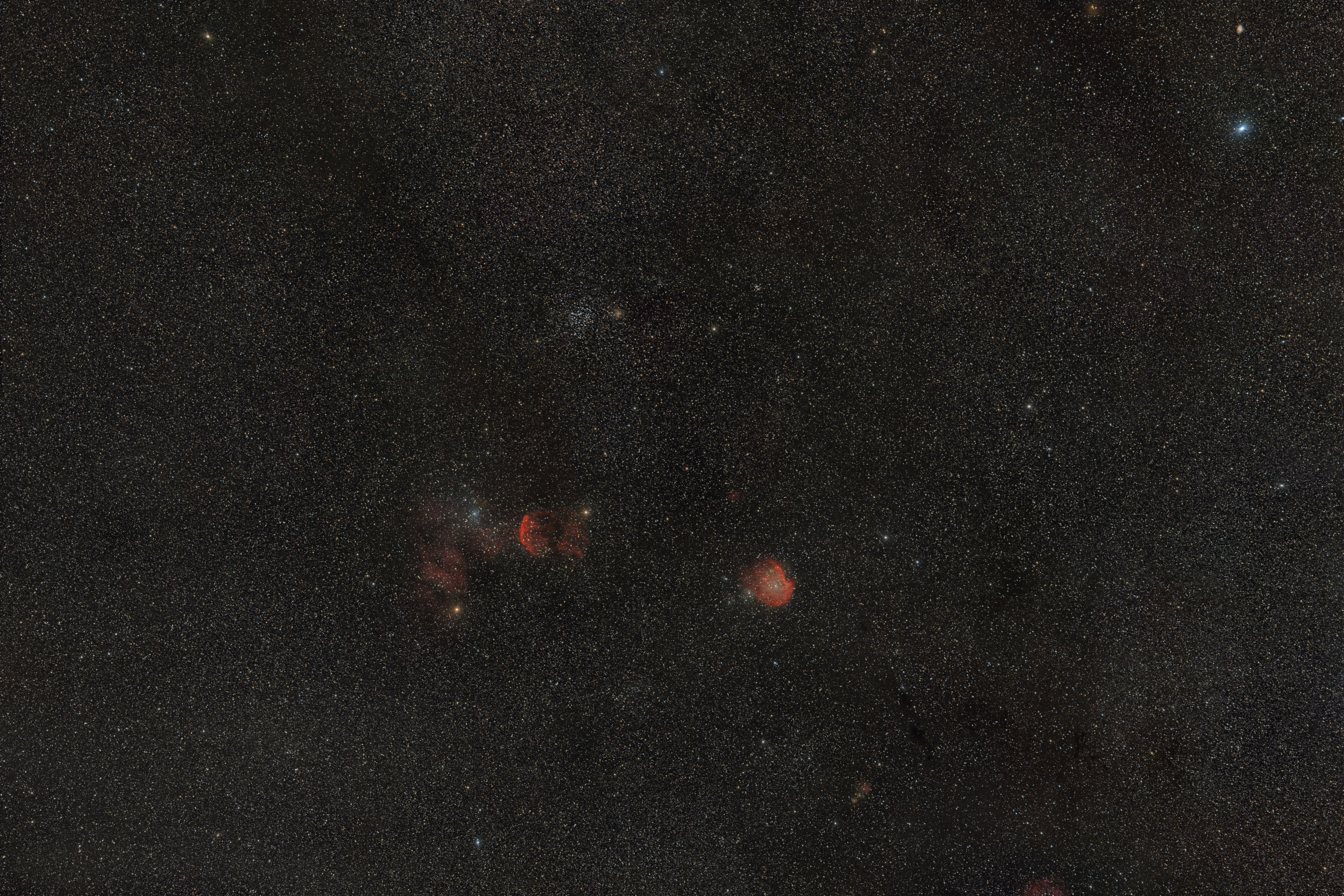 M1, IC2156, IC2157, NGC2129, M35, ... , IC443, NGC2159