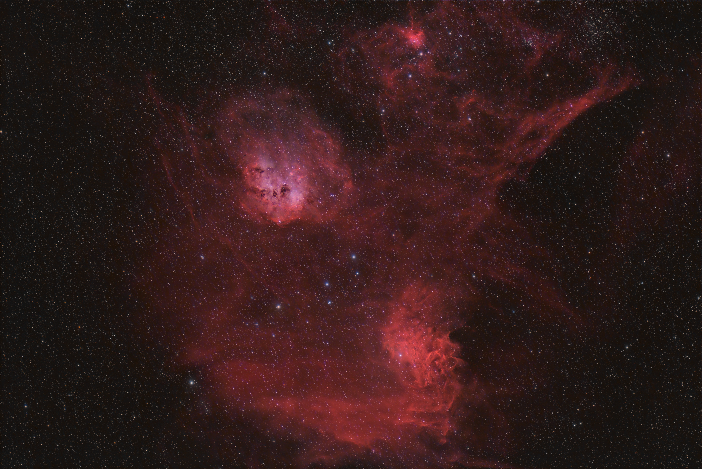 M38 NGC1907 IC417 NGC1893 IC410 IC405