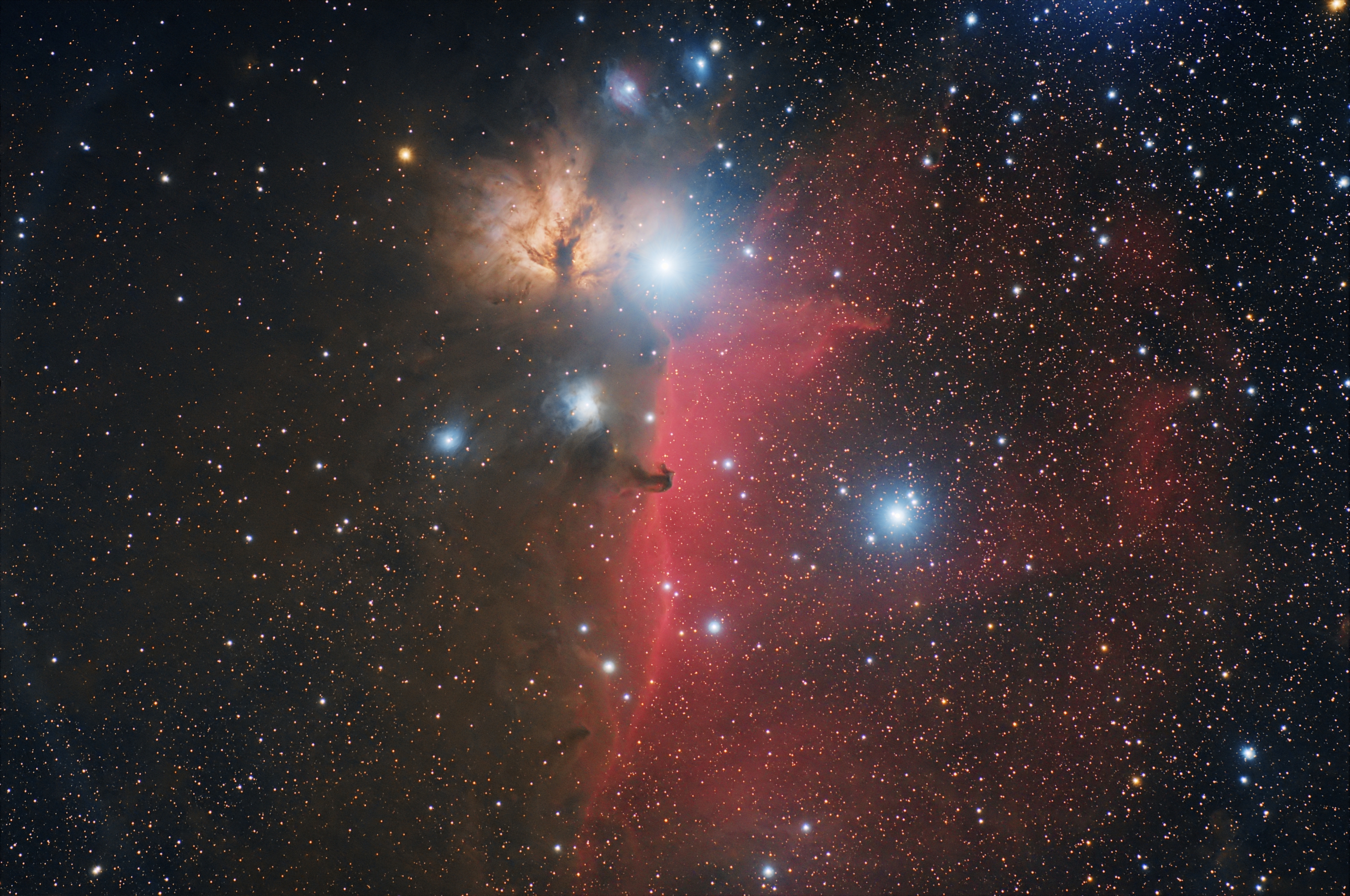 NGC2024, NGC2023, IC431, IC432, B33