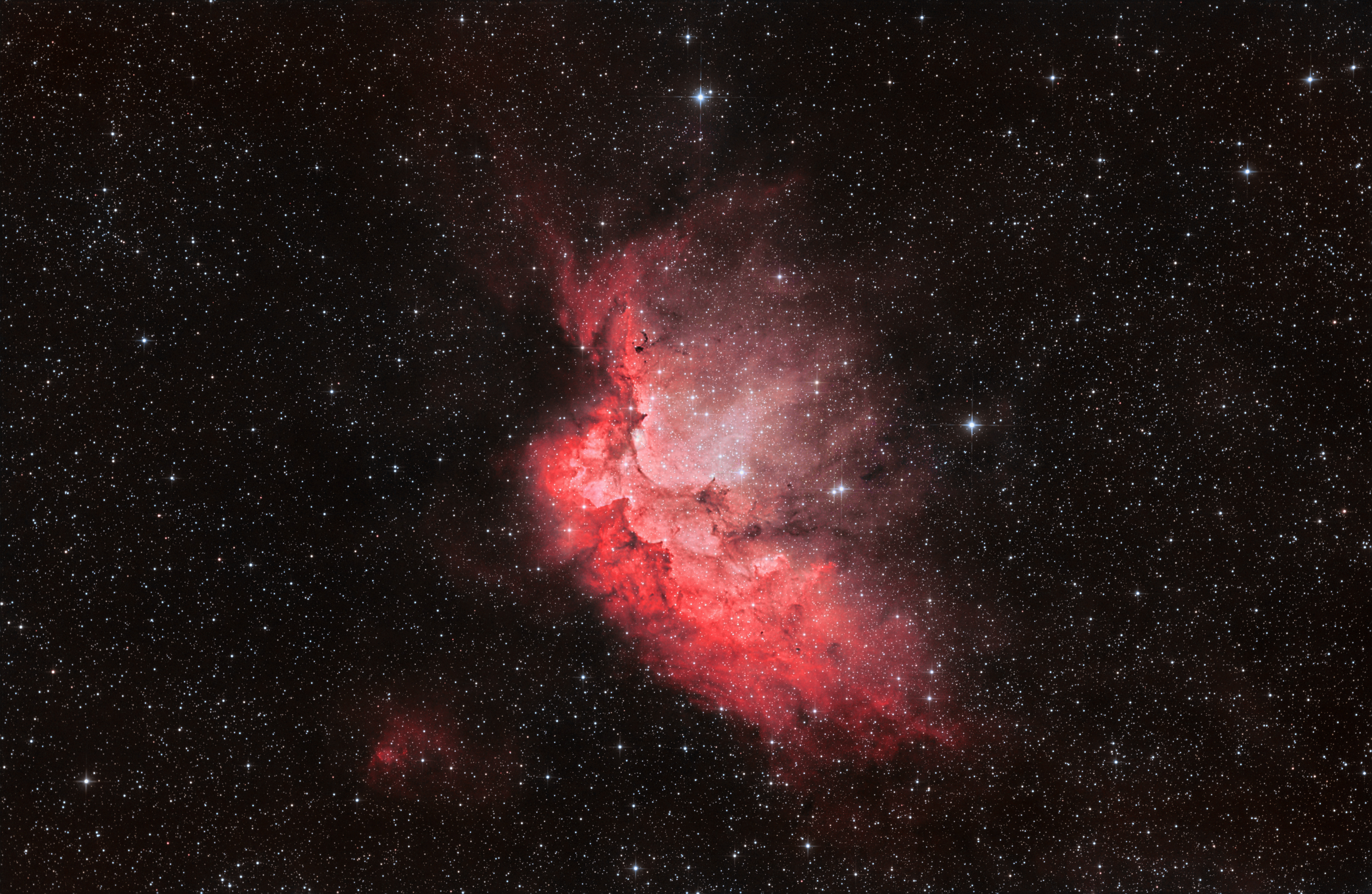 NGC 7380 + SH2-142 Wizard Nebula
