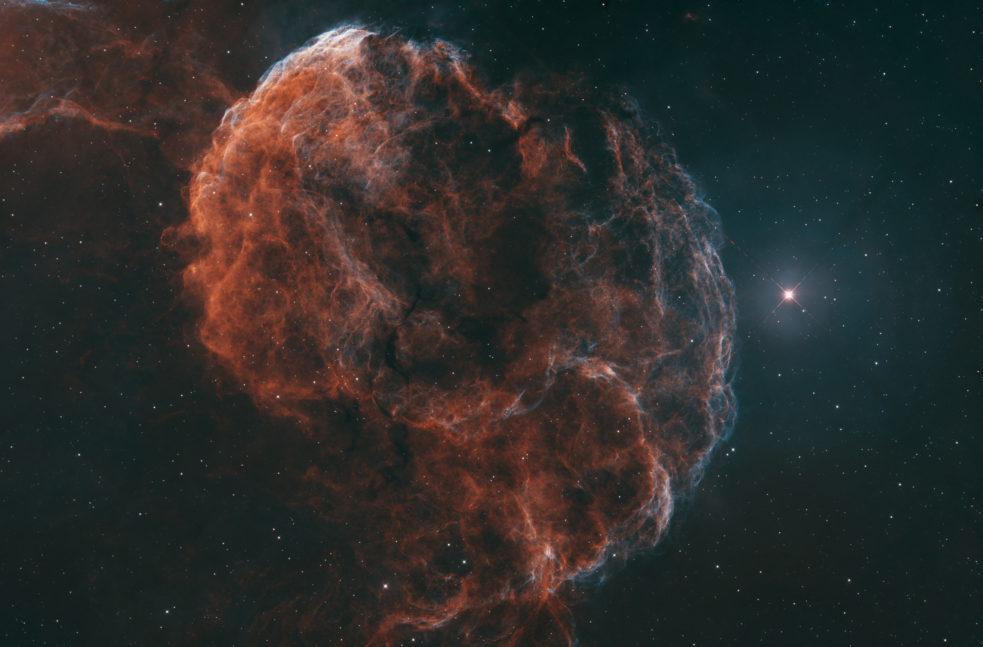 IC443 - Jellyfish nebula v Gem(HOO)