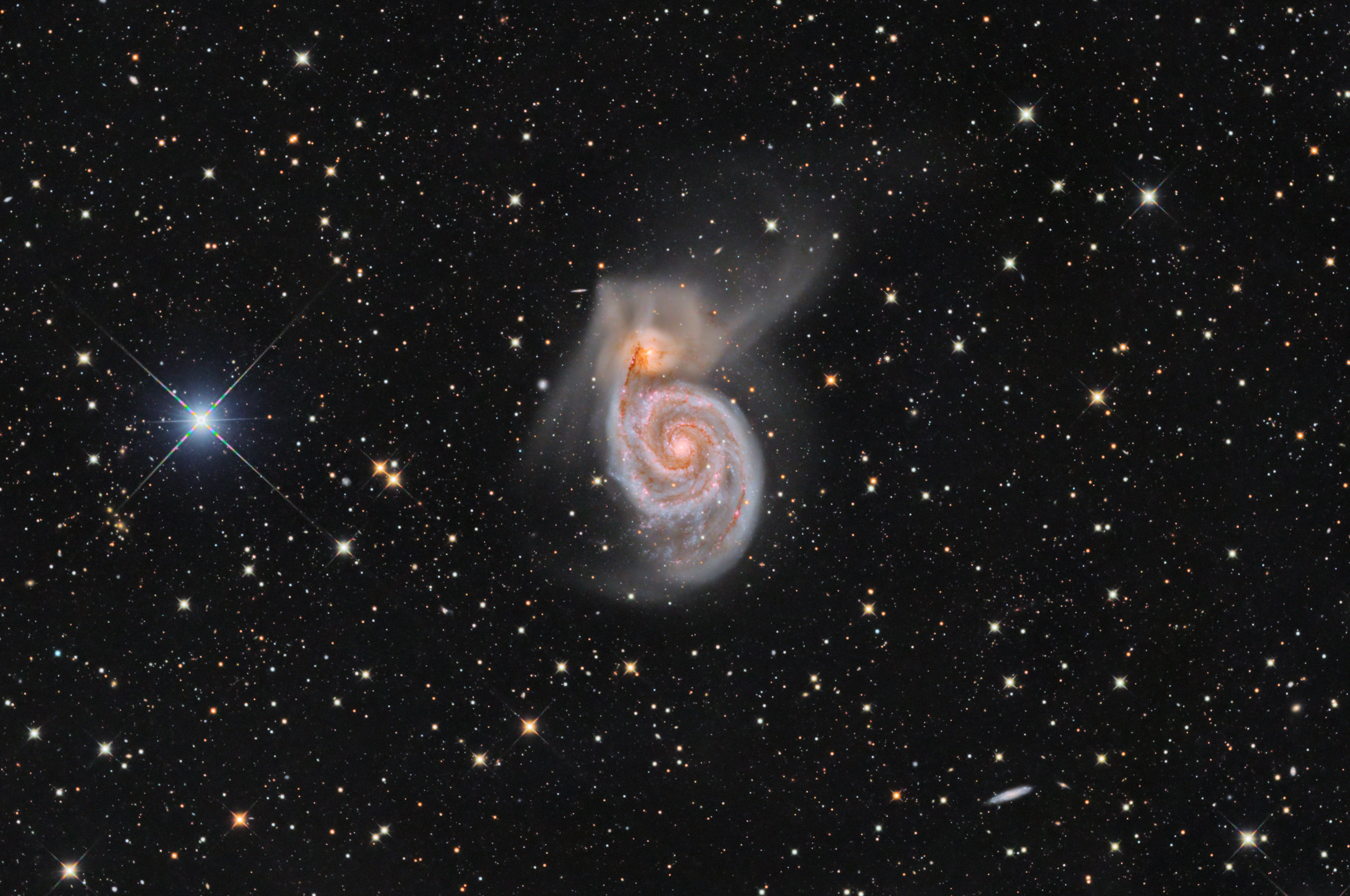 M51 v CVn - pokus o HaLRGB