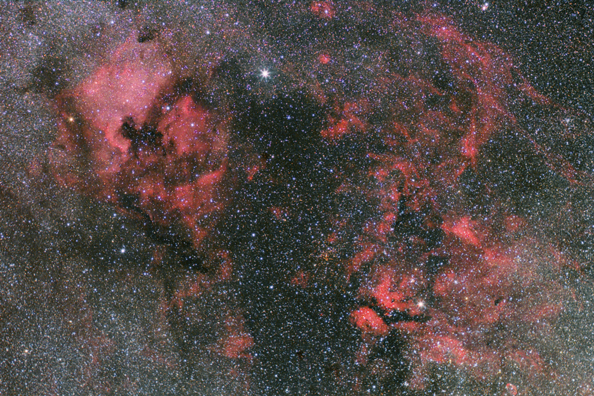NGC7000 a okolie - HaRGB